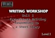 Unit 1 Expository Writing