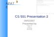 CS 501 Presentation 2
