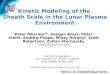 Kinetic Modeling of the  Sheath Scale in the Lunar Plasma Environment