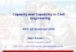 Capacity and Capability in Civil Engineering RPF  22 November 2005 Sam Amod  Pr Eng