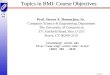 Topics in BMI: Course Objectives
