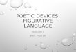 Poetic Devices: Figurative Language