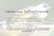 Introduction To The Prophets