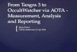 From  Tangra  3 to  OccultWatcher  via AOTA - Measurement, Analysis and Reporting