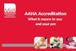 AAHA Accreditation What it means to you  and your pet