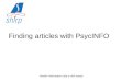 Finding articles with PsycINFO