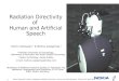 Radiation Directivity of  Human and Artificial Speech