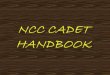 NCC CADET HANDBOOK