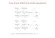 Two-Fluid Effective-Field Equations