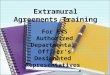 Extramural Agreements Training
