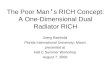 The Poor Man’s RICH Concept: A One-Dimensional Dual Radiator RICH