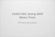 CS305/503, Spring 2009 Binary Trees