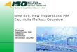 New York, New England and PJM Electricity Markets Overview