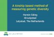 A kinship based method of measuring genetic diversity