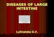 DISEASES OF LARGE INTESTINE Lykhatska G.V