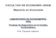 FACULTAD DE ECONOMÍA UNAM Maestría en Economía