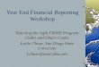 Year End Financial Reporting Workshop