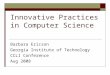 Innovative Practices in Computer Science