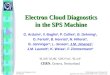 Electron Cloud Diagnostics in the SPS Machine