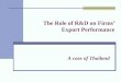 The Role of R&D on Firms’ Export Performance