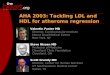 AHA 2003: Tackling LDL and  HDL for atheroma regression