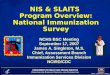 NIS & SLAITS  Program Overview: National Immunization Survey