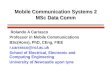 Mobile Communication Systems 2  MSc Data Comm