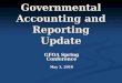 Governmental Accounting and Reporting Update