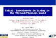 Calit2: Experiments in Living in  the Virtual/Physical World