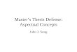 Master’s Thesis Defense: Aspectual Concepts