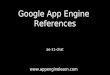 Google App Engine  References
