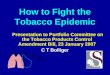 How to Fight the Tobacco Epidemic