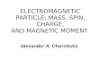 ELECTROMAGNETIC PARTICLE: MASS, SPIN, CHARGE, AND MAGNETIC MOMENT