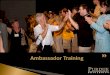 Ambassador Training