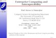 Enterprise Computing and Interoperability