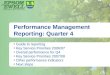 Performance Management Reporting: Quarter 4