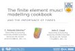 The finite element muscle modelling cookbook