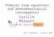 Pomeron loop equations and phenomenological consequences