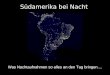 Südamerika bei Nacht