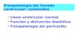 Fisiopatología del llenado ventricular: contenidos