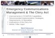 Emergency Communications Management & The Clery Act