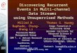 Discovering Recurrent Events in Multi-channel Data Streams  using Unsupervised Methods