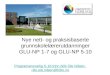 Nye nett- og praksisbaserte grunnskolelærerutdanninger GLU-NP 1-7 og GLU-NP 5-10