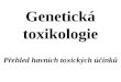 Genetická toxikologie