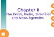 Chapter Ⅱ  The Press, Radio, Television and News Agencies
