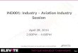 IND001: Industry â€“ Aviation Industry Session