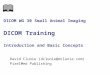 DICOM WG 30 Small Animal Imaging DICOM Training Introduction and Basic Concepts