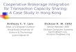 Cooperative Brokerage Integration for Transaction Capacity Sharing:  A Case Study in Hong Kong