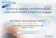 Achieving Usability and Efficiency in Large-Scale Parallel Computing Systems