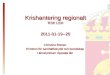 Krishantering regionalt RSK LEH 2011-01-19--20